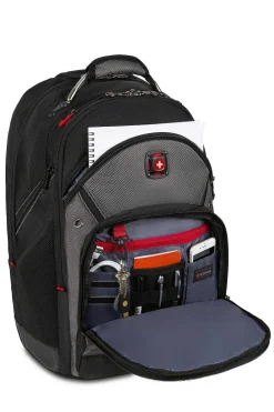 SWISSGEAR Wenger Synergy Wheeled 16 Inch Laptop Backpack - Black/Gray><noscript><img width=