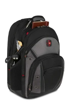 SWISSGEAR Wenger Synergy Wheeled 16 Inch Laptop Backpack - Black/Gray><noscript><img width=